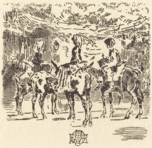 Luchon kis szamara, 1873. alkotó: Felix Hilaire Buhot