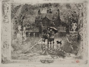 Az ország szomszédai, 1879-1880. alkotó: Felix Hilaire Buhot