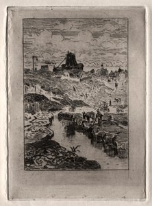A kút a Cailles-hegyen alkotó: Felix Hilaire Buhot