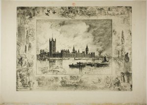 Westminster palota alkotó: Felix Hilaire Buhot