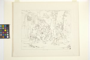 Rip Van Winkle illusztrációi, 3. tábla (litográfia) alkotó: Felix Octavius Carr Darley