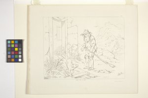 Rip Van Winkle illusztrációi, 5. tábla (litográfia) alkotó: Felix Octavius Carr Darley