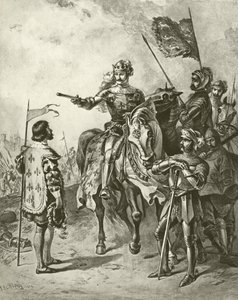Henrik király V. V. IV. felvonás, VII. jelenet (mélynyomás)
