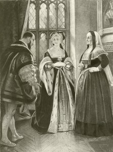 Henrik király VIII. II. felvonás, III. jelenet (mélynyomás) alkotó: Felix Octavius Carr Darley