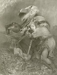 Lear király. III. felvonás, II. jelenet (mélynyomás) alkotó: Felix Octavius Carr Darley