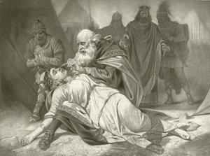 Lear király. V. felvonás, III. jelenet (mélynyomás) alkotó: Felix Octavius Carr Darley
