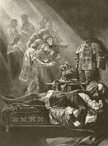 Richárd király III. V. felvonás, III. jelenet (mélynyomás) alkotó: Felix Octavius Carr Darley