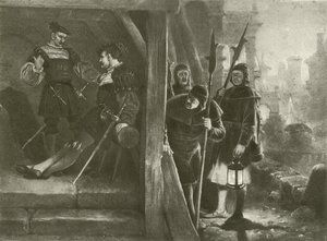 Sok hűhó semmiért. III. felvonás - III. jelenet (mélynyomás) alkotó: Felix Octavius Carr Darley
