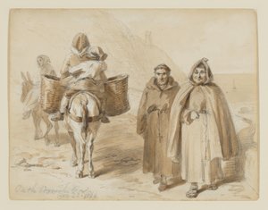 „A Corniche úton”, korai ötlet a „Külföldi vázlatok tollal és ceruzával” című műhöz alkotó: Felix Octavius Carr Darley
