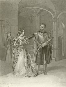 Othello. IV. felvonás, II. jelenet (mélynyomás) alkotó: Felix Octavius Carr Darley