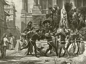 Rómeó és Júlia. III. felvonás, I. jelenet (mélynyomás)