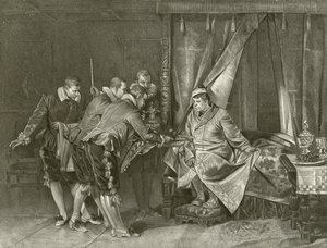 A cickány megszelídítése. Indukció, II. jelenet (mélynyomás) alkotó: Felix Octavius Carr Darley