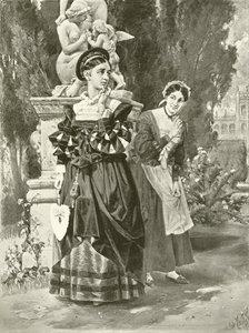 Két veronai úriember. I. felvonás, II. jelenet (mélynyomás) alkotó: Felix Octavius Carr Darley