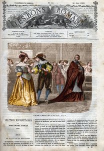 Római sorozat: „A három testőr”, Alexandre Dumas (1802-1870) A XXII. fejezet illusztrációja „A jó regényekben” alkotó: Felix Philippoteaux