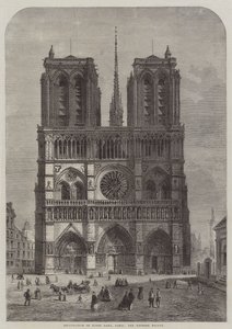 A párizsi Notre Dame, a nyugati homlokzat helyreállítása