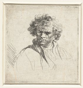 Eltorzult arcú férfi mellszobra alkotó: Ferdinand Bol (possibly)
