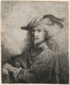 Egy tiszt portréja (talán a művész önarcképe?) alkotó: Ferdinand Bol