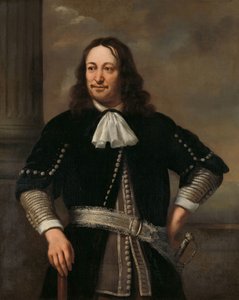 Egy haditengerészeti tiszt, valószínűleg Aert van Nes admirális (1626-1693) portréja alkotó: Ferdinand Bol