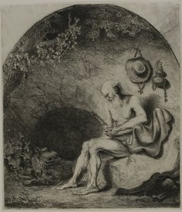 Szent Jeromos a bűnbánatban alkotó: Ferdinand Bol