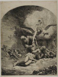 Ábrahám áldozata alkotó: Ferdinand Bol