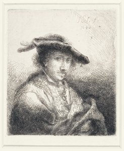 Fiatal férfi tollas kalapban, 1642