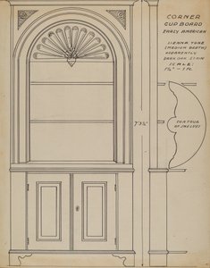 Sarokszekrény alkotó: Ferdinand Cartier