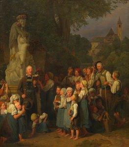 Szent János tisztelete (János-áhítat) alkotó: Ferdinand Georg Waldmüller