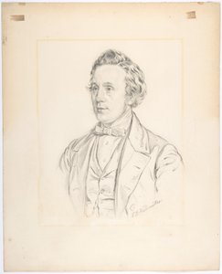 Franz Jauner portréja (Bécs 1832-1900 Bécs), bécsi színházigazgató és színész alkotó: Ferdinand Georg Waldmüller