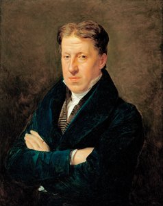 A háziúr Thierry a vendéglőből " Zun Wolfen in der Au " alkotó: Ferdinand Georg Waldmuller