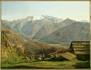 Gosau-tó alkotó: Ferdinand Georg Waldmuller