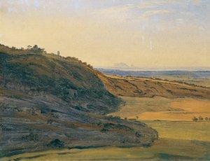 Tájtanulmány Ariccia-ban alkotó: Ferdinand Georg Waldmuller