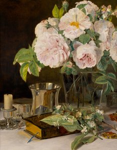rózsák a pohárban alkotó: Ferdinand Georg Waldmuller