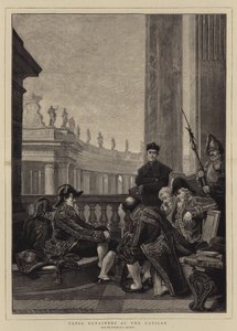 Pápai megtartók a Vatikánban alkotó: Ferdinand Heilbuth