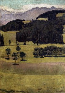 Táj, tölgyek Stockhornban, 1898 alkotó: Ferdinand Hodler