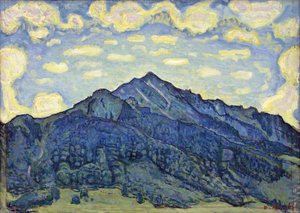 Tájkép a svájci Alpokban alkotó: Ferdinand Hodler