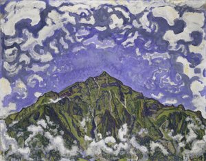 Niesen-hegy Heustrich felől nézve, 1910 alkotó: Ferdinand Hodler