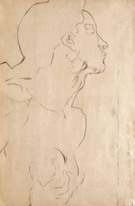 Tanulmány a „Feeling I”-hez (indiai tinta papíron) alkotó: Ferdinand Hodler