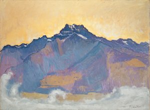 A Dents du Midi Chesières-ből, 1912 alkotó: Ferdinand Hodler