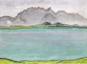 A Stockhorn-hegység és a Thun-tó, 1911