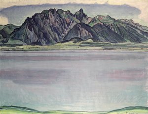 Thunersee a Stockhorn-hegységtel, 1910