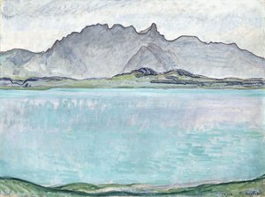 Thunersee a Stockhorn-hegységtel, 1910 alkotó: Ferdinand Hodler