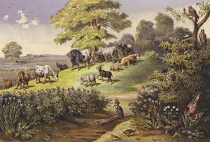 Július (színes litográfia)