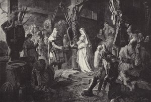 Frithjof bei Konig Ring (Frithjof a King Ring termében) (metszet)