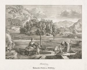 Hét kilátás Salzburgban és Berchtesgadenben: Hétfő: Rosenecker Garden Salzburg, 1823.