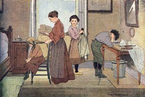 Neveld fel, a Gyermekkori képeskönyvben, 1900 körül (metszet)