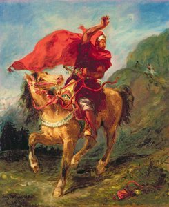 Arab lovas jelt ad alkotó: Ferdinand Victor Eugene Delacroix