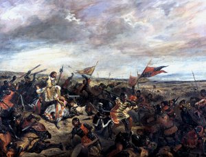 Poitiers-i csata 1356, 1830 alkotó: Ferdinand Victor Eugene Delacroix