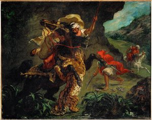 Chasse au tigre - A tigrisvadászat ... alkotó: Ferdinand Victor Eugene Delacroix