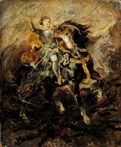 Clorinde közbeavatkozik Olinde és Sophronia megmentésében Illusztráció Torquato Tasso „La Jerusalem delivree” (La gerusalemme liberata) című művének egy jelenetéről. Eugene Delacroix (1798-1863) festménye 19. század V. 0,61x0,5 m alkotó: Ferdinand Victor Eugene Delacroix