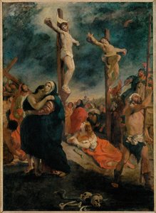 Crucifixion (festmény vászonra) alkotó: Ferdinand Victor Eugene Delacroix